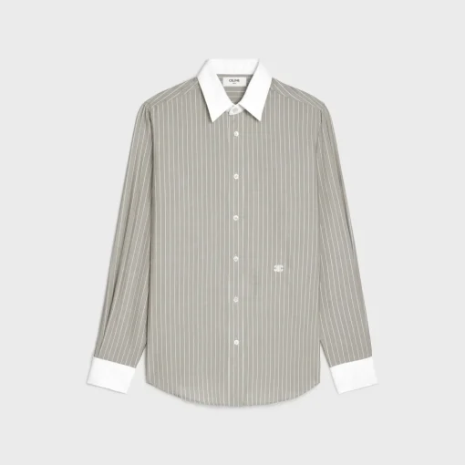 loose carnaby shirt in striped silk