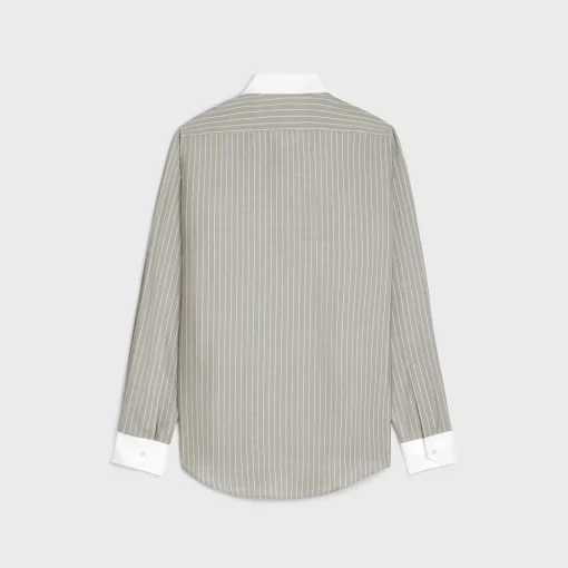 loose carnaby shirt in striped silk