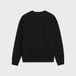 loose celine paris sweatshirt in cotton fleece