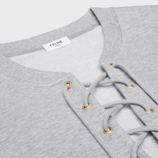 loose celine paris sweatshirt in cotton and cashmere