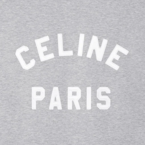 loose celine paris sweatshirt in cotton and cashmere