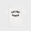 loose celine paris t-shirt in cotton jersey