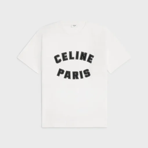 loose celine paris t-shirt in cotton jersey