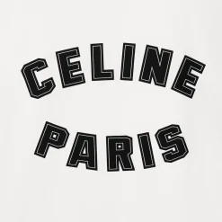 loose celine paris t-shirt in cotton jersey