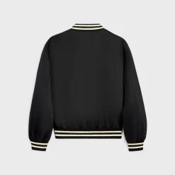 loose celine teddy jacket in nylon