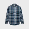 loose lumberjack shirt in check cotton