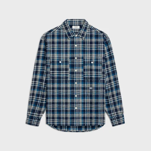 loose lumberjack shirt in check cotton