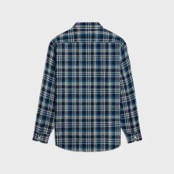 loose lumberjack shirt in check cotton