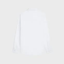 loose peter pan collar shirt in cotton poplin