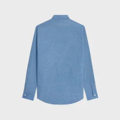 loose shirt in chambray cotton