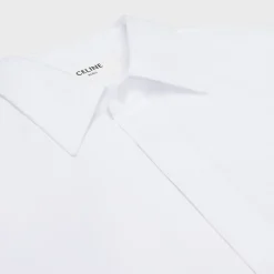 loose shirt in cotton poplin