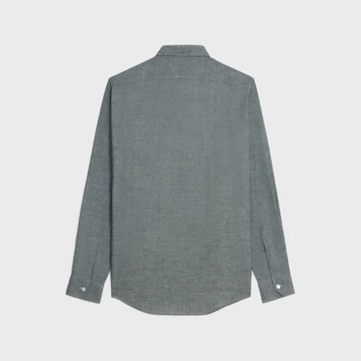 loose shirt in light chambray cotton