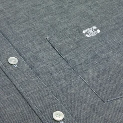 loose shirt in light chambray cotton