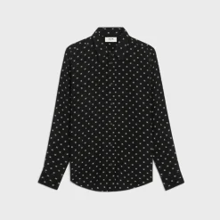 loose shirt in printed viscose