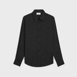 loose shirt in printed viscose