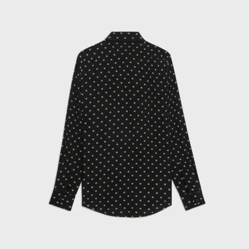 loose shirt in printed viscose