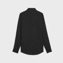 loose shirt in printed viscose