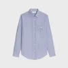 loose shirt in striped cotton