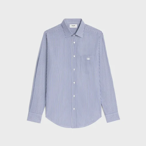 loose shirt in striped cotton