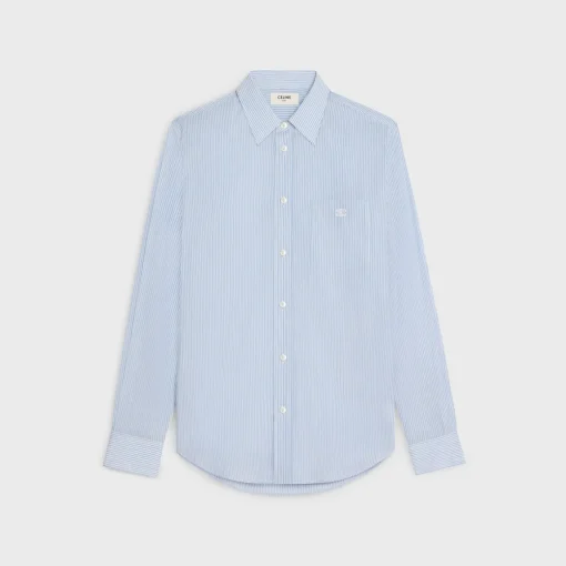 loose shirt in striped cotton
