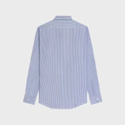 loose shirt in striped cotton