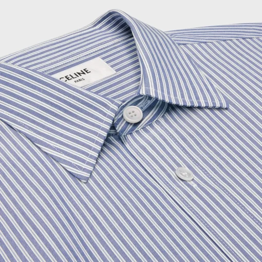 loose shirt in striped cotton