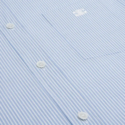 loose shirt in striped cotton