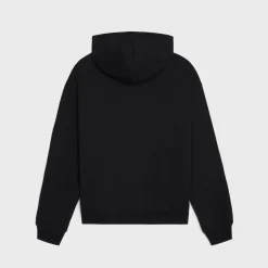 loose triomphe hoodie in cotton and cashmere