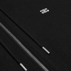 loose triomphe hoodie in cotton and cashmere