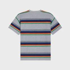 loose triomphe t-shirt in striped cotton jersey