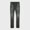 lou jeans in black ice rinse denim