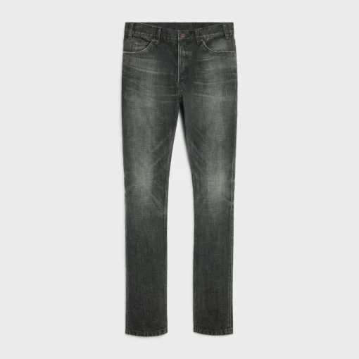 lou jeans in black ice rinse denim