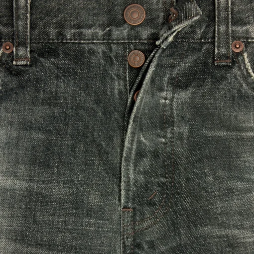 lou jeans in black ice rinse denim