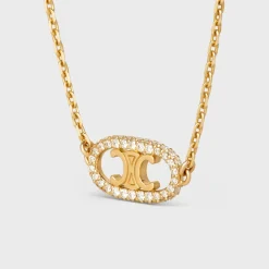 Maillon Triomphe Bracelet in Yellow Gold and Diamonds