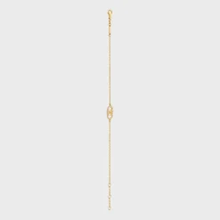 Maillon Triomphe Bracelet in Yellow Gold and Diamonds