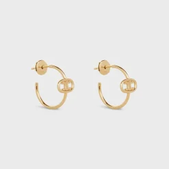 Maillon Triomphe Hoops in Yellow Gold