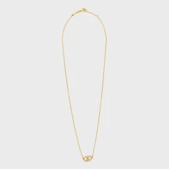 Maillon Triomphe Necklace in Yellow Gold and Diamonds