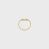 Maillon Triomphe Ring in Yellow Gold and Diamonds