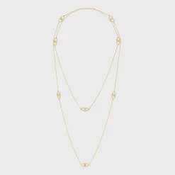 Maillon Triomphe Sautoir in Yellow Gold and Diamonds