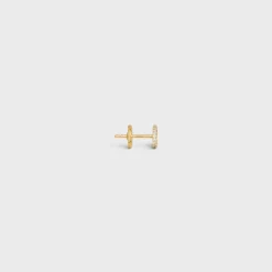 Maillon Triomphe Stud in Yellow Gold and Diamonds
