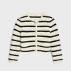 marinière cardigan jacket in wool