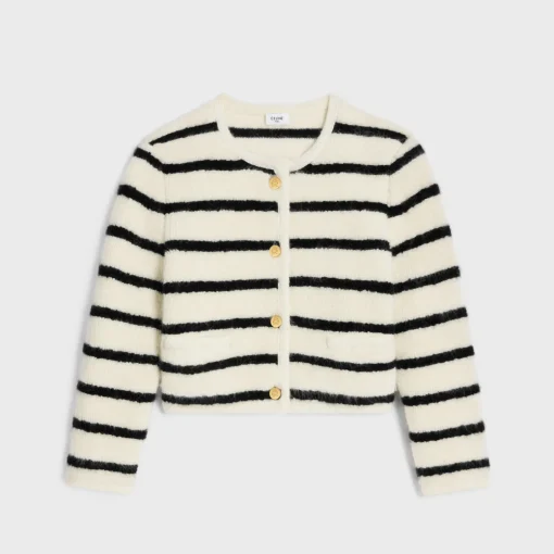marinière cardigan jacket in wool