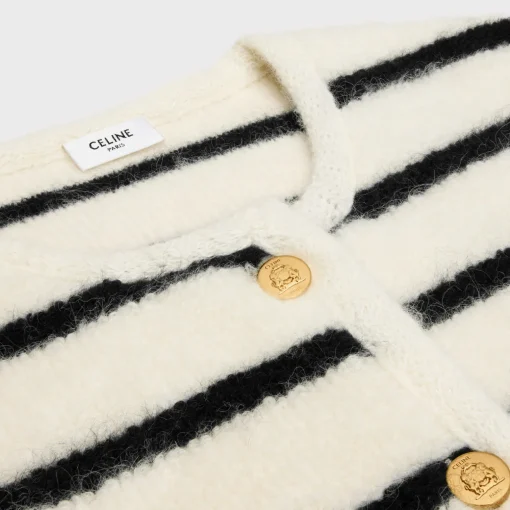 marinière cardigan jacket in wool
