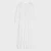 maxi dress in cotton twill