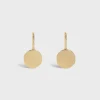 Medaille Celine Earrings in Yellow Gold and Diamonds