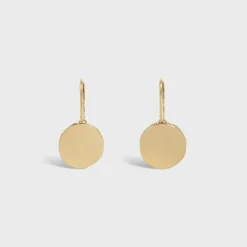 Medaille Celine Earrings in Yellow Gold and Diamonds