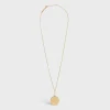 Medaille Celine Small Necklace in Yellow Gold and Diamonds