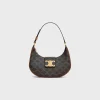 MEDIUM AVA TRIOMPHE BAG in Triomphe Canvas and calfskin