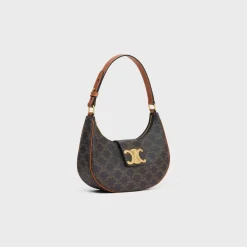 MEDIUM AVA TRIOMPHE BAG in Triomphe Canvas and calfskin