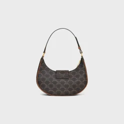 MEDIUM AVA TRIOMPHE BAG in Triomphe Canvas and calfskin